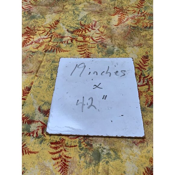 Fern-Themed Decorative Fabric Yellow Red & Green "NaturEscapes" Pattern 19" x 42 - Picture 5 of 6